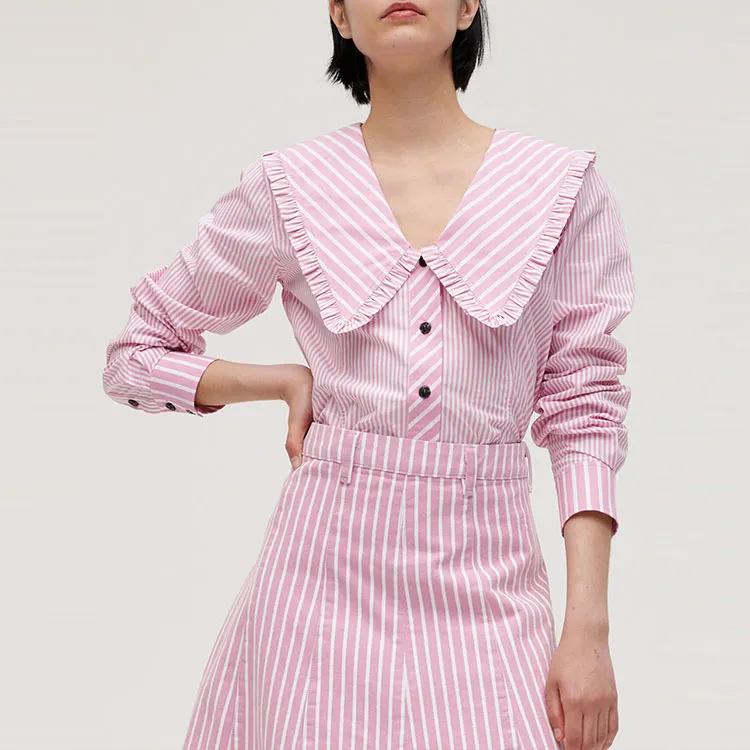 GANNI Shirts Women's Pink-1