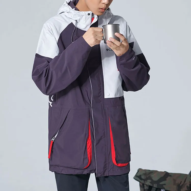 Columbia Windbreaker Jackets Men Black Gray Color-2