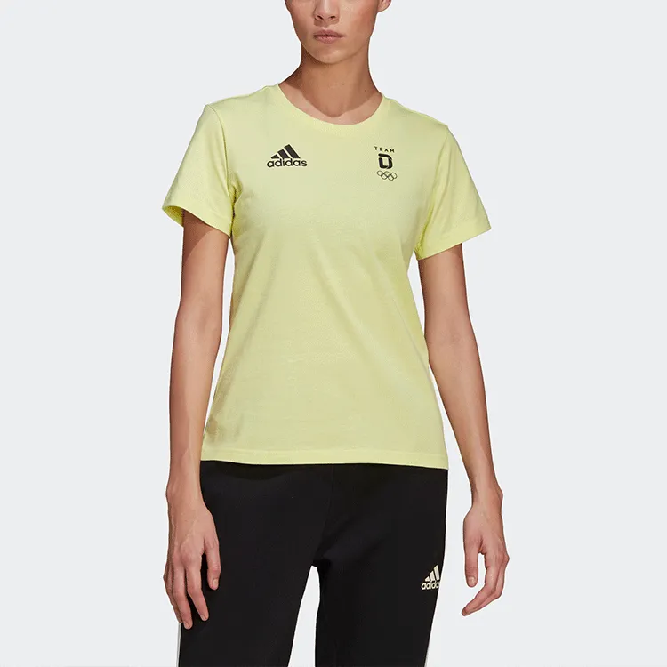 Adidas T-Shirts Women's Lemon-1