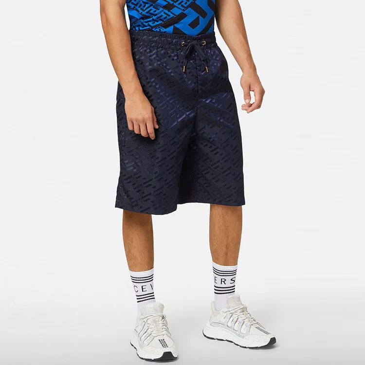 VERSACE Casual Shorts Men Blue-2