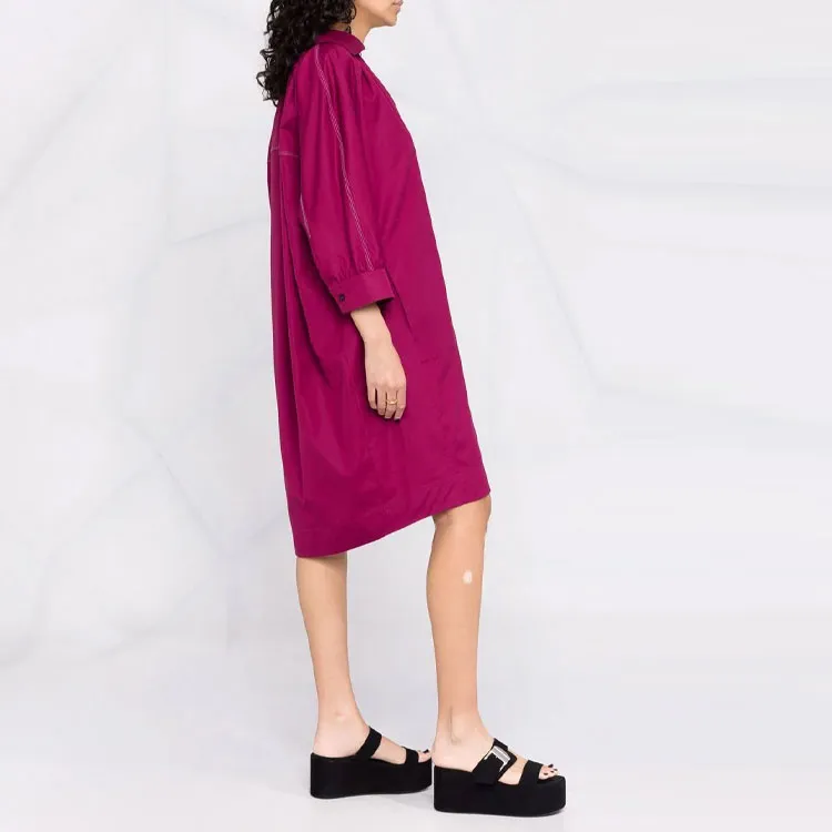 MARNI Long-Sleeved Dresses Women's Rose Red-2