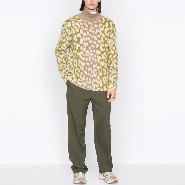 DIOR Quarterly New Products Cashmere Sweaters Men Yellow-3