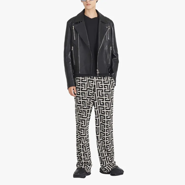 BALMAIN Zip Leather Jacket-2