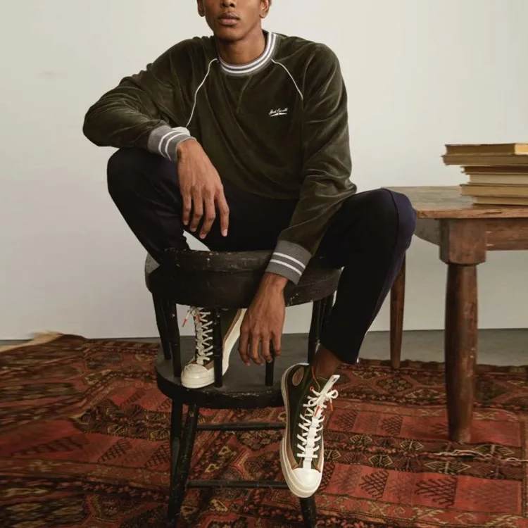 Converse X Todd Snyder Velour Po Crew-2
