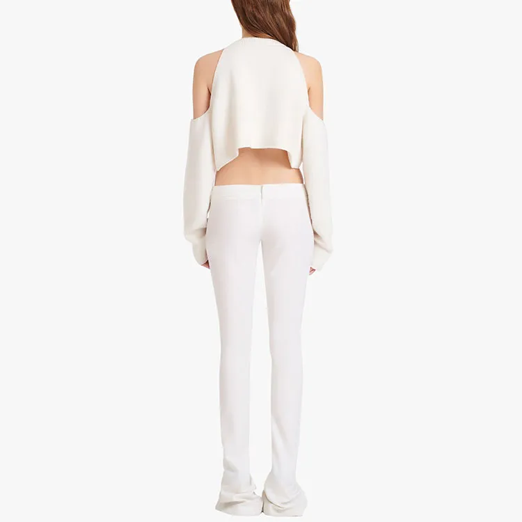 BALMAIN SS22 Slim Fit Sweater Women's White-3