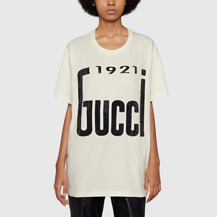 GUCCI '1921 GUCCI' Print T shirt-2