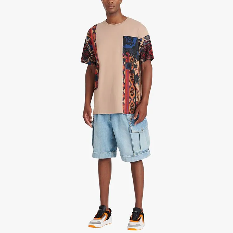 BALMAIN T-Shirts Men Beige-3