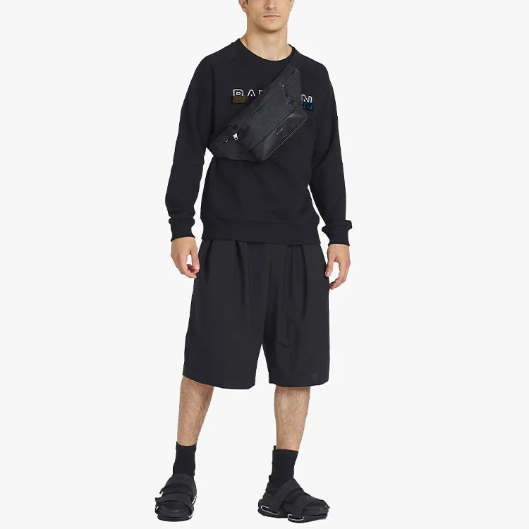 BALMAIN Sweatshirts Men Black-1