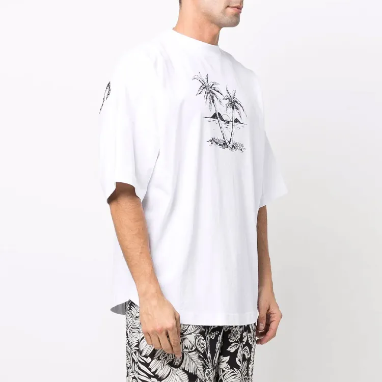 PALM ANGELS Sunset Palms Over T shirt-2