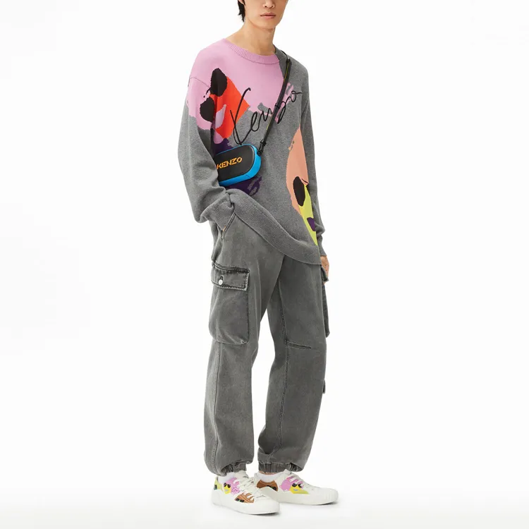 KENZO Sweaters Men Gray-5
