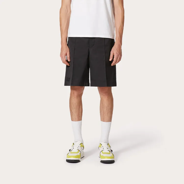 Valentino Casual Shorts Men Black-4