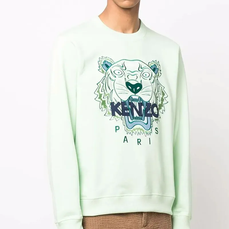 KENZO Sweatshirts Men Light Green-1