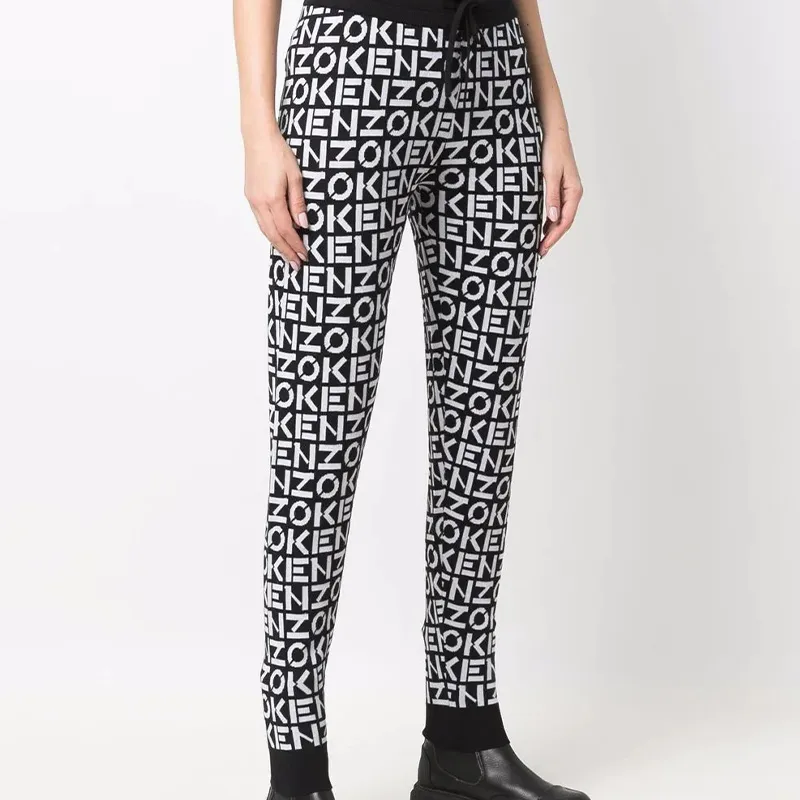 KENZO All Over Logo Stretched Pants-3