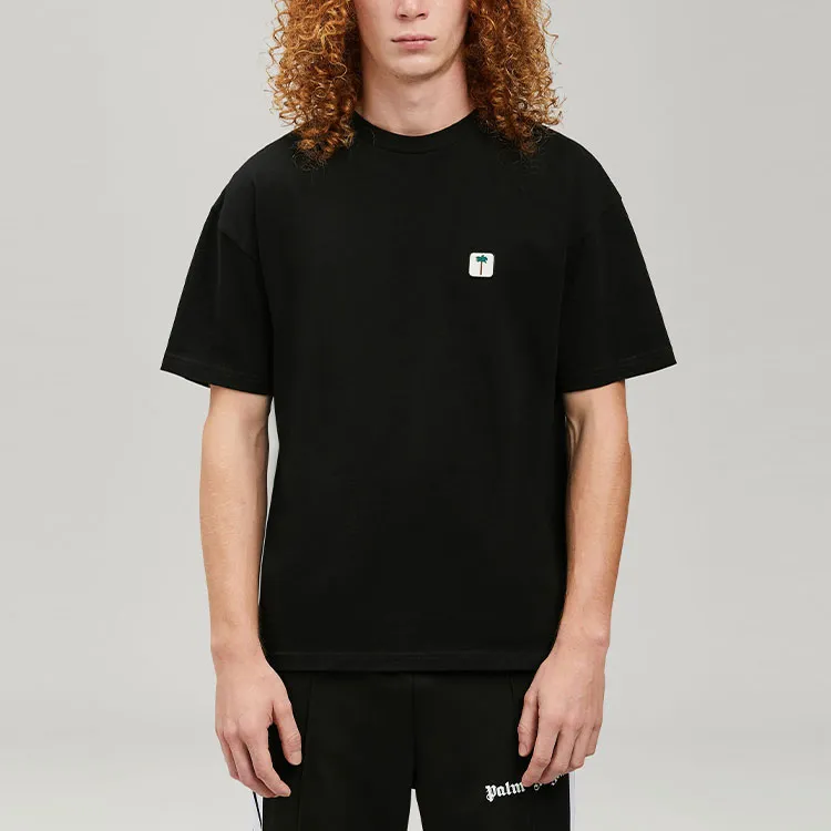 PALM ANGELS Palm Tree Pxp White Patch T shirt-2