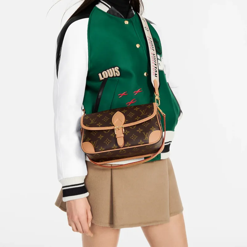 LOUIS VUITTON Diane Satchel Monogram Brown/Beige/Multi-8
