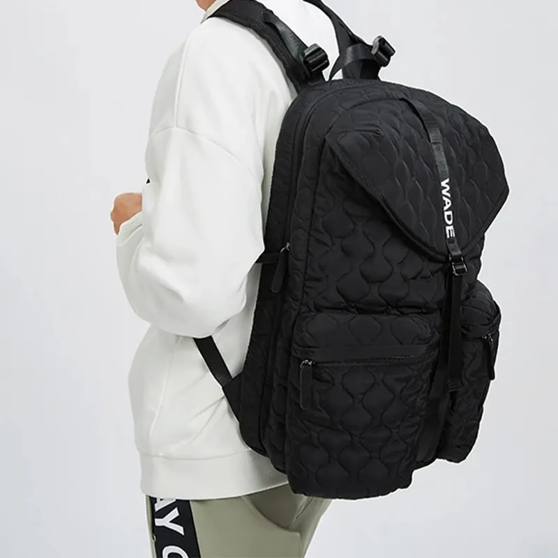 LiNing Fabric Laptop Backpack Unisex Pure Black-5