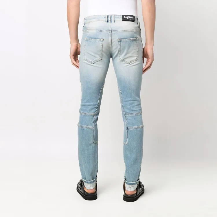 BALMAIN SS22 Jeans Men's Light Blue-3