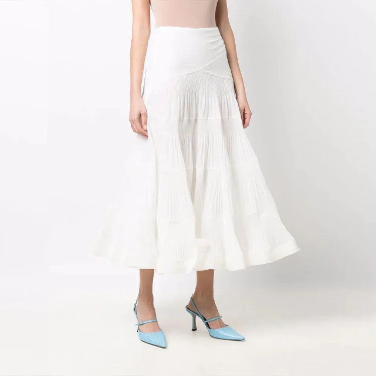 Zimmermann Casual Long Skirts Women's White-3