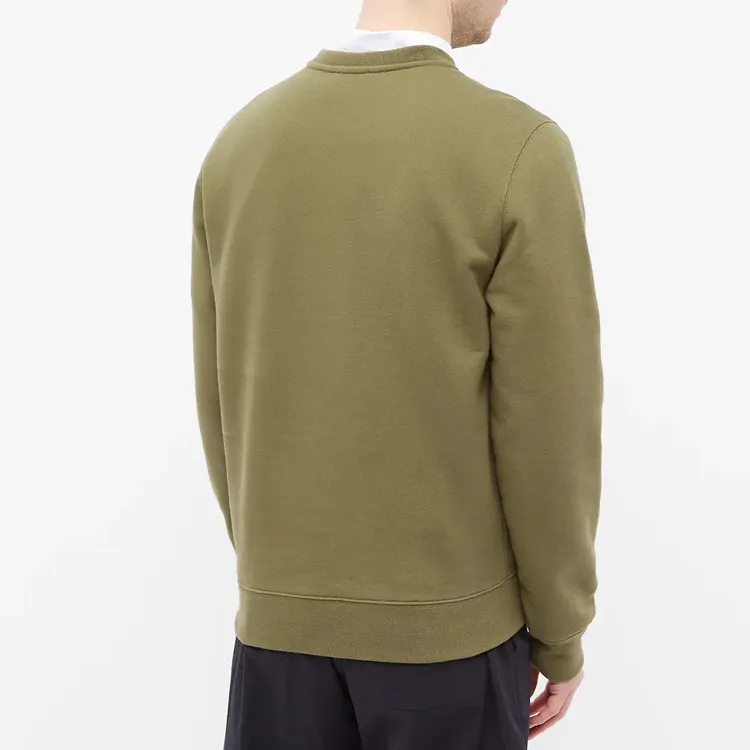 Maison Kitsune CAMP Sweatshirts Men Olive Green-2