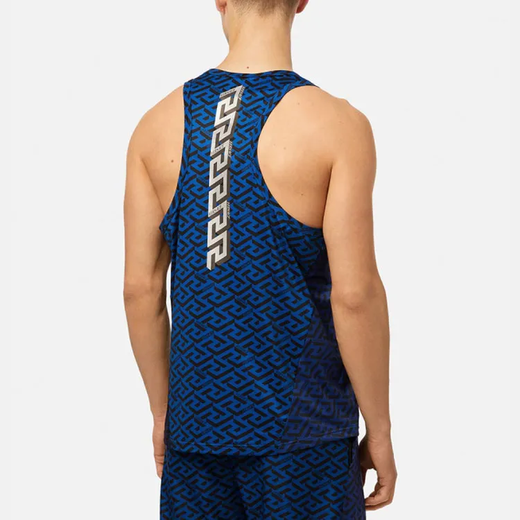 VERSACE Tank Tops Men Blue-2