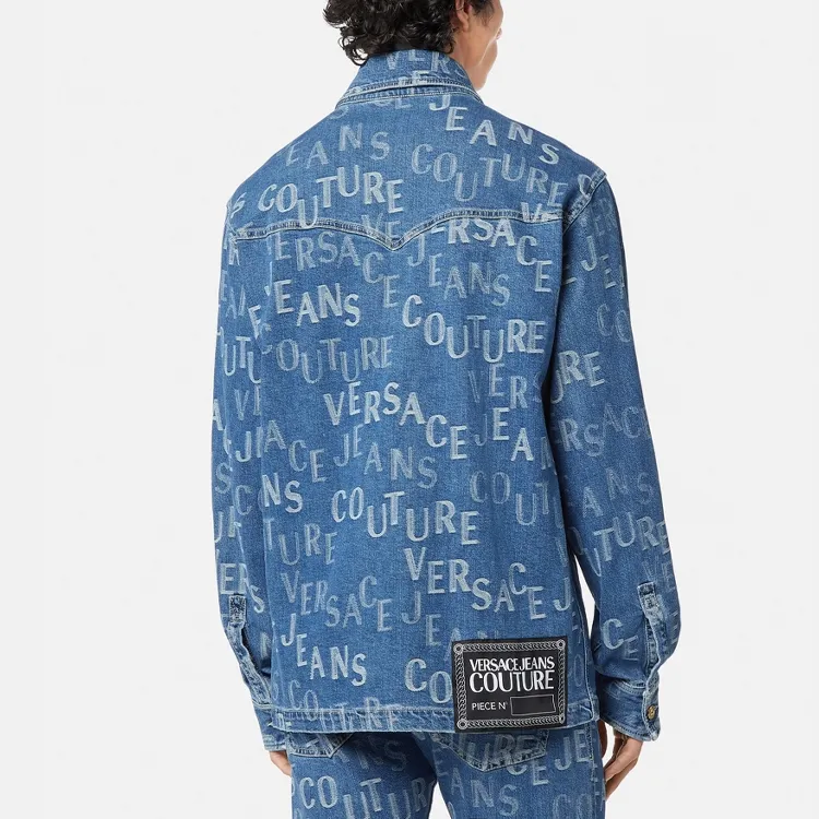VERSACE JEANS COUTURE SS22 Denim Jacket Men's Blue-3