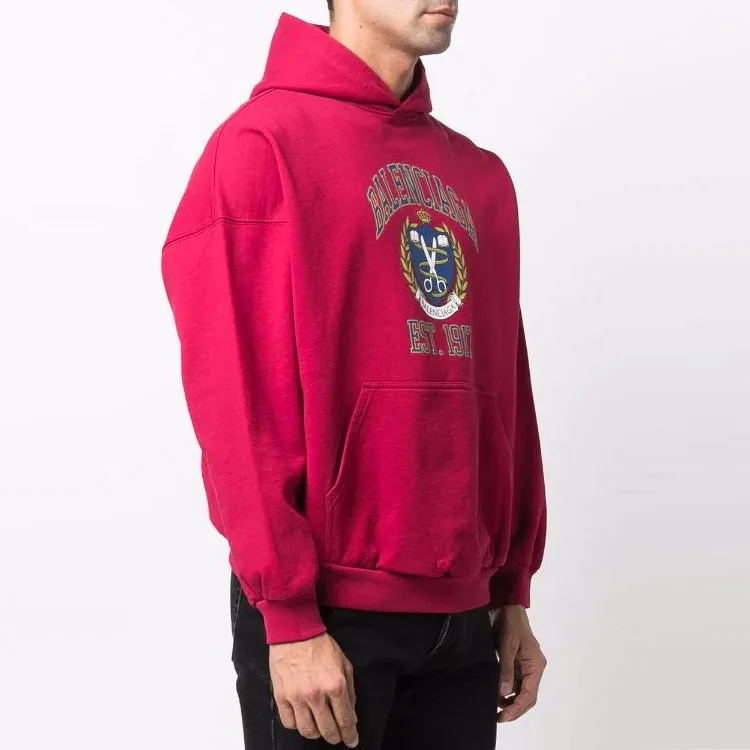 Balenciaga Sweatshirt Regular Fit Unisex Red-4