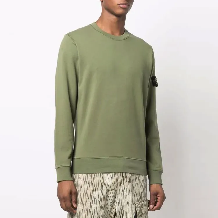 STONE ISLAND 75156 Garment Dyed Cotton Crewneck Sweatshirt-3