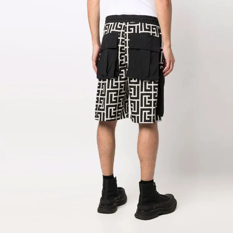 BALMAIN Cargo Shorts Men Black-3