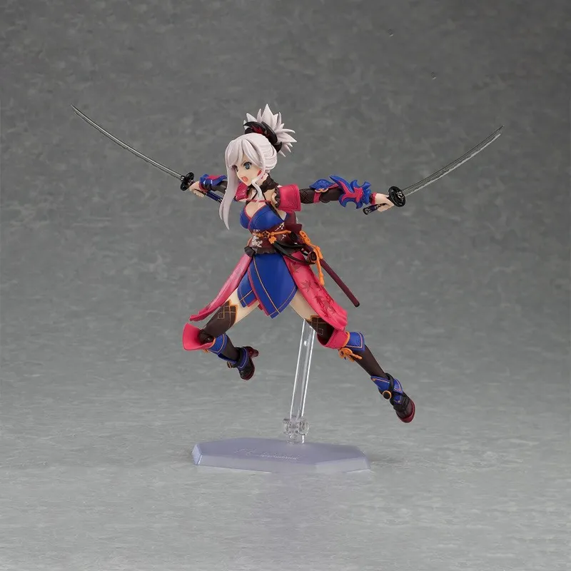MAX Factory Figma#437 Fate Grand Order Miyamoto Musashi Shugyō Taira No Masakane Action Figures 14cm-2