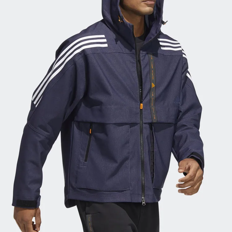 Adidas Jackets Men Navy Blue-3