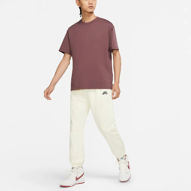 Nike Drop Shoulder Sleeve T Shirt Men's Burgundy-2