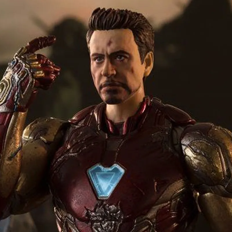 BANDAI Iron Man Bandai SHF The Avengers 4  Endgame Mark 85 'I Am Iron Man' Edition Action Figures 16cm-3