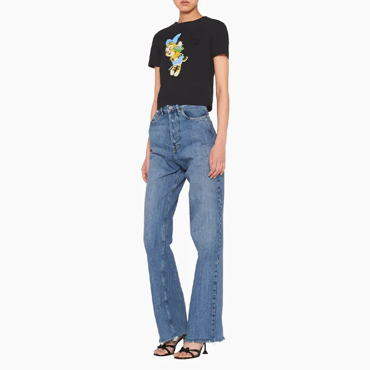 MIU MIU T Shirts Women's Black-3