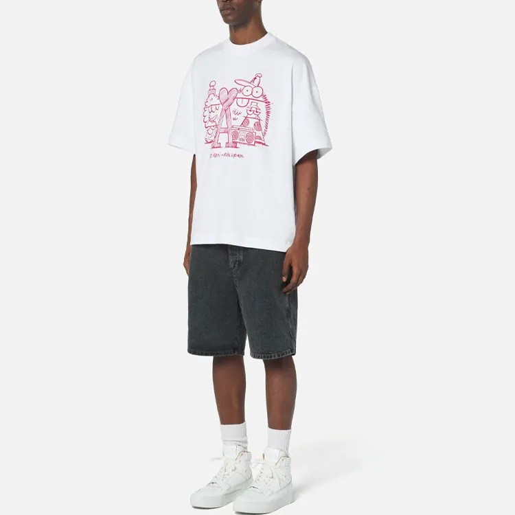 AMIPARIS X KEVIN LYONS Co branded Series T Shirts Unisex White-1