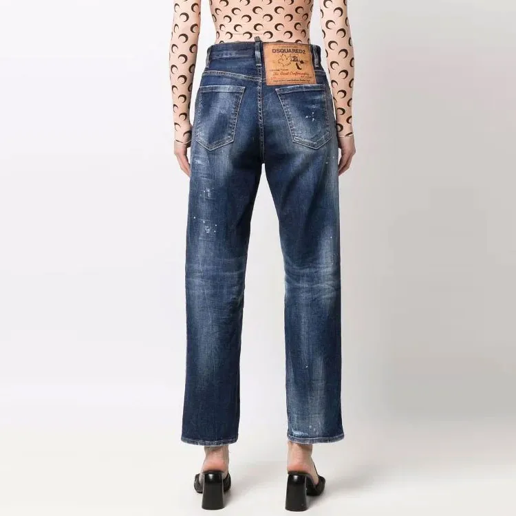 DSQUARED2 Distressed High waisted Jeans-3
