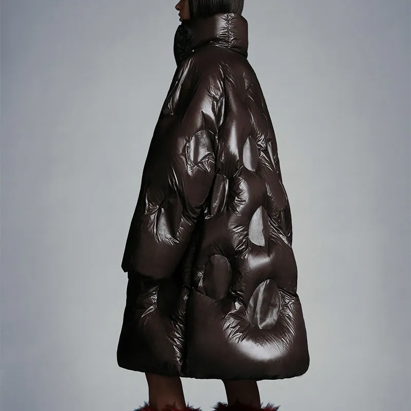 MONCLER GENIUS X Dingyun Zhang Iaphiia Long Down Jacket Brown-2