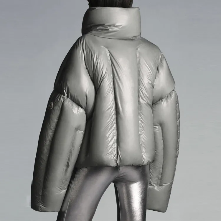 MONCLER GENIUS X Dingyun Zhang Aloby Short Down Jacket Grey-3