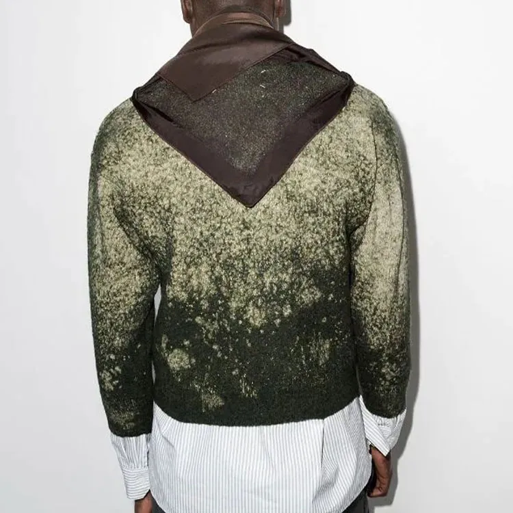 Maison Margiela Scarf detail Bleached Jumper-2