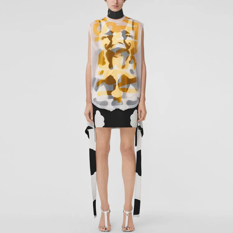 Burberry SS22 Sleeveless Dress Women's Black-4