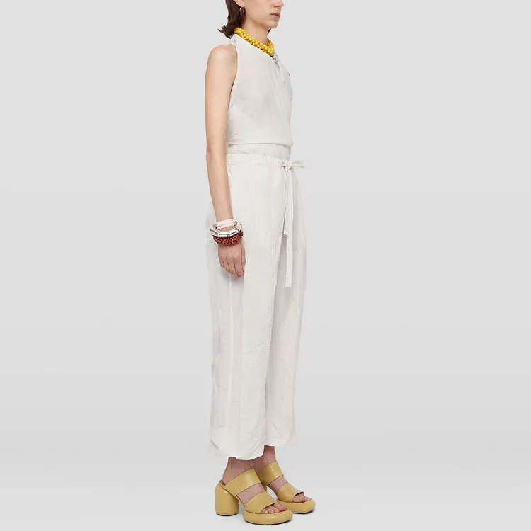 JIL SANDER Wide Leg Drawstring Trousers-3