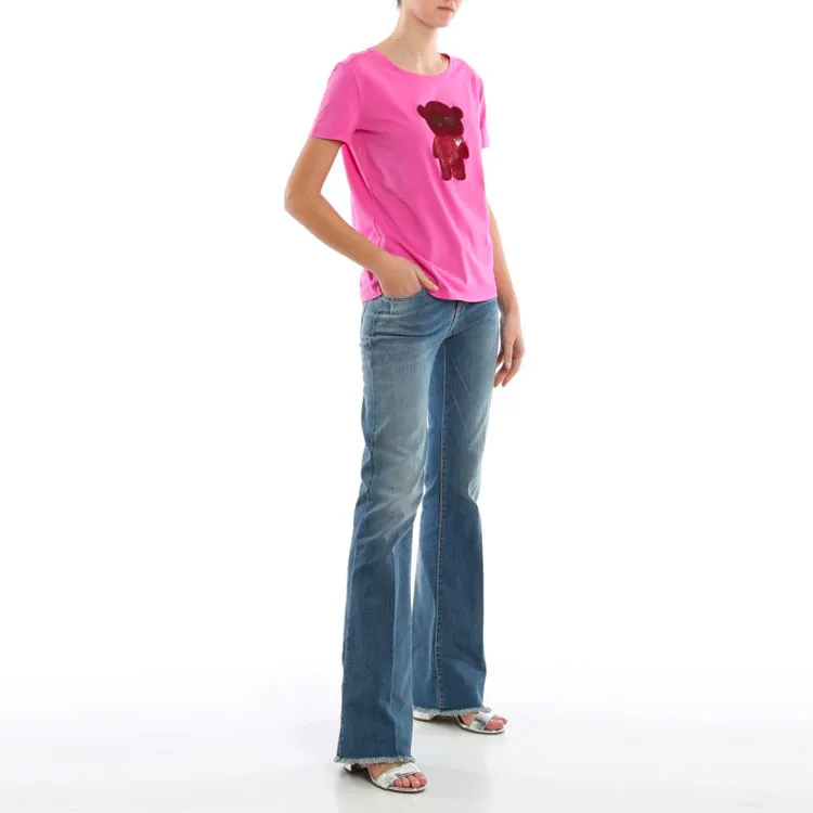 EMPORIO ARMANI T Shirts Women's Pink-4
