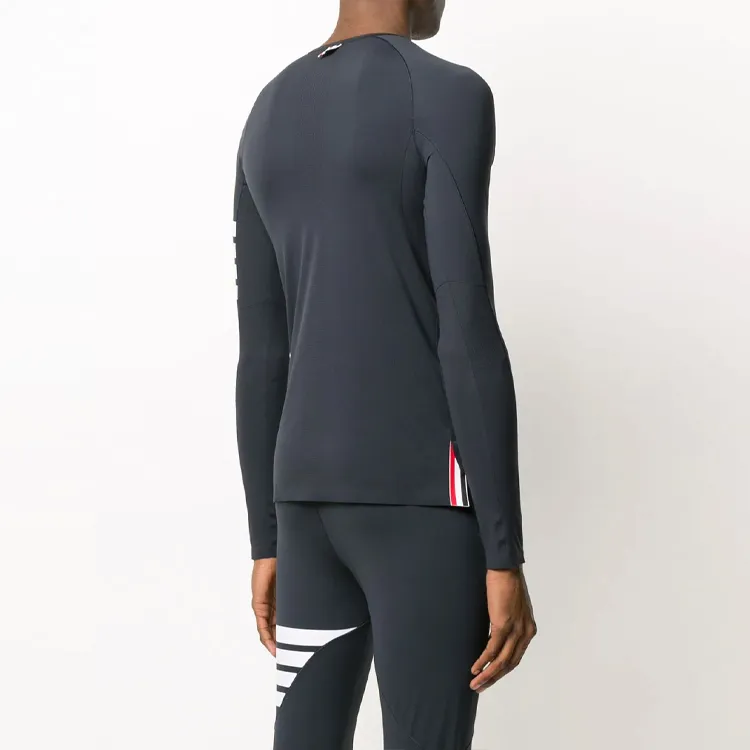 THOM BROWNE Interlock 4 Bar Stripe Crewneck T Shirt-2