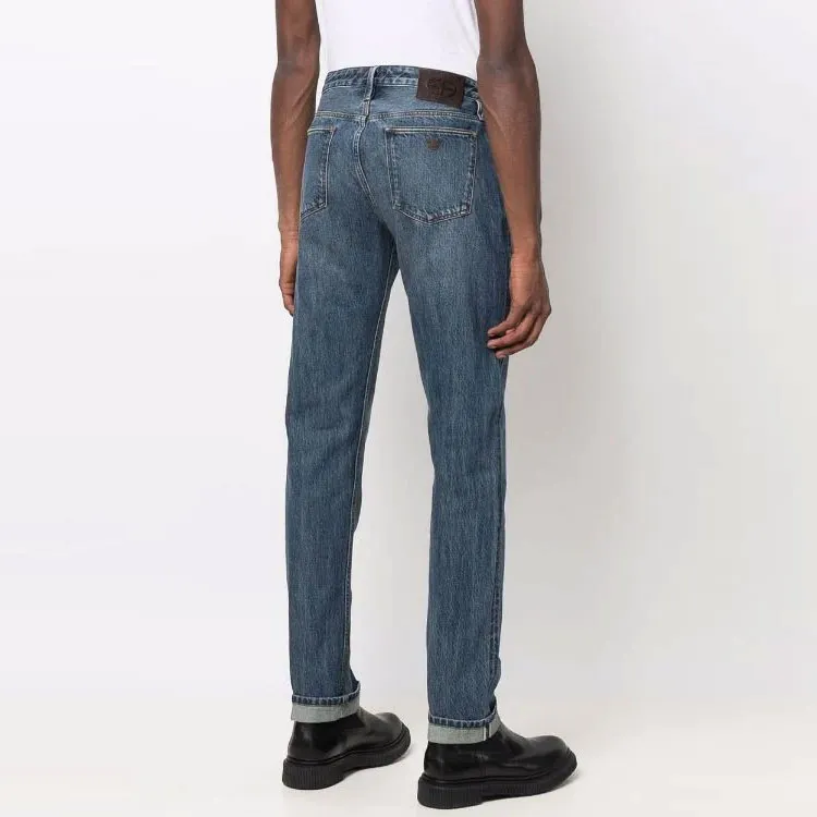 EMPORIO ARMANI Low Rise Straight Leg Jeans-3