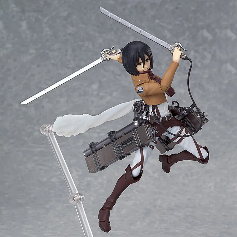 MAX Factory Figma #203 Attack On Titan, Mikasa Ackerman Action Figures 14.5cm-2