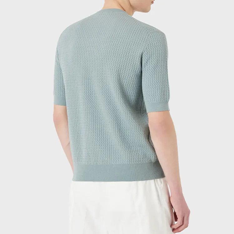 EMPORIO ARMANI SS22 Knitwear Men's Light Green-1