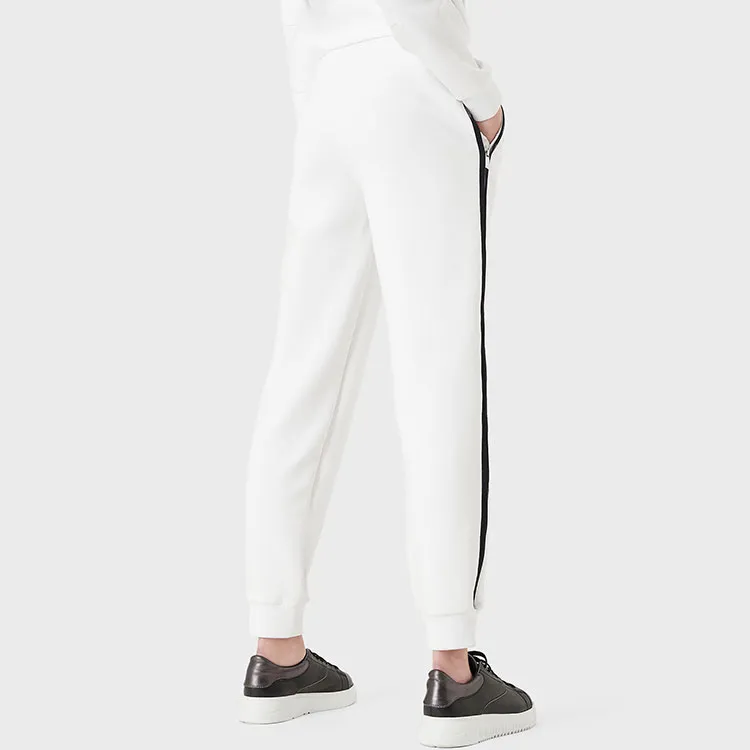 EMPORIO ARMANI Knitted Sports Pants Women's White-3