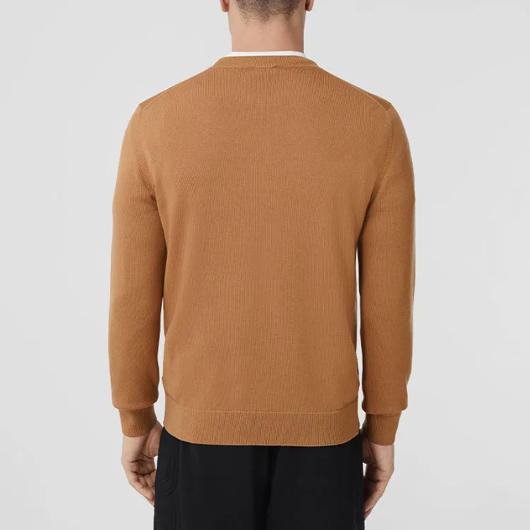 Burberry Logo Intarsia Wool Blend Sweater-1