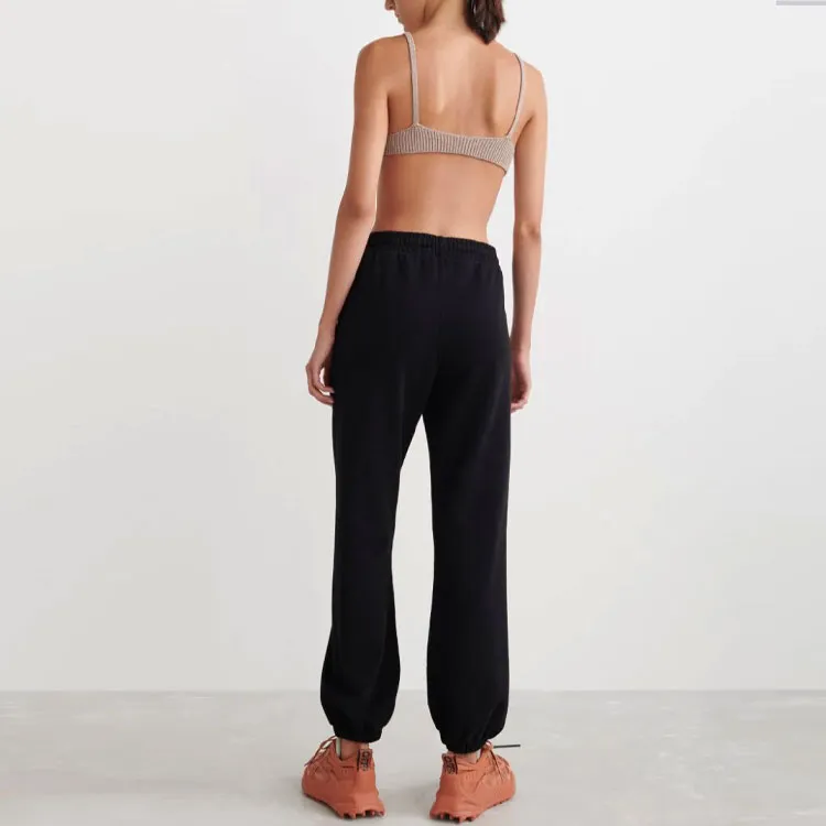 OFF-WHITE SS22 Knitted Sweatpants Women's Black-2