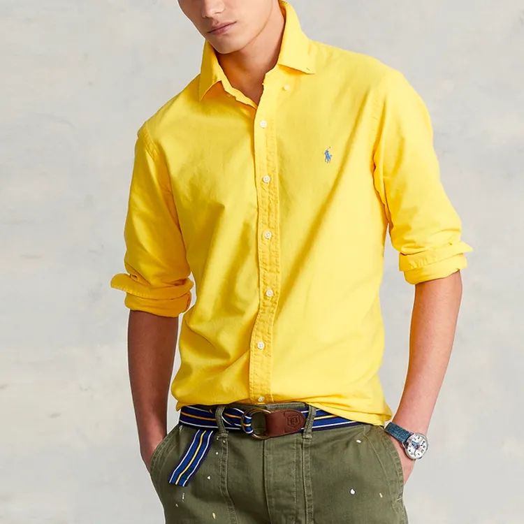 Polo Ralph Lauren Shirts Men Yellow-3