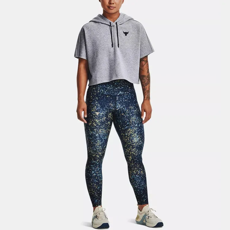 Under Armour Project Crop Tops Women's Medium Gray-2